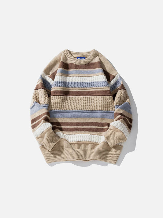 Aelfric Eden Stripe Color Blocking Sweater