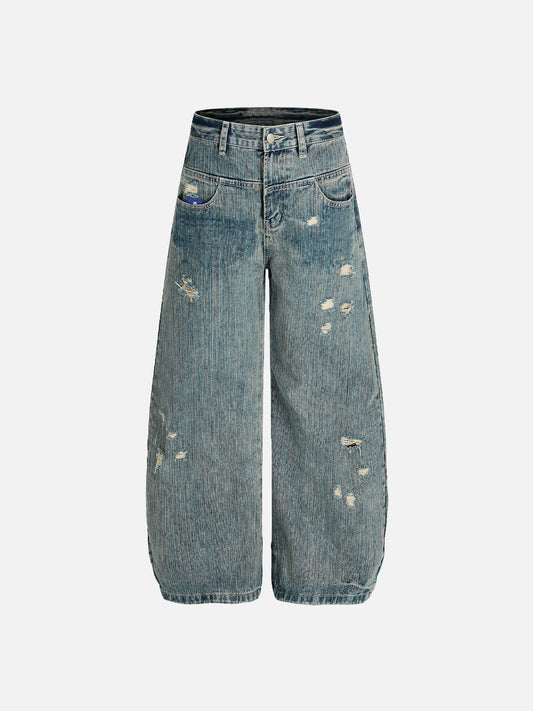 Aelfric Eden Trompe L'oeil Baggy Barrel Jeans