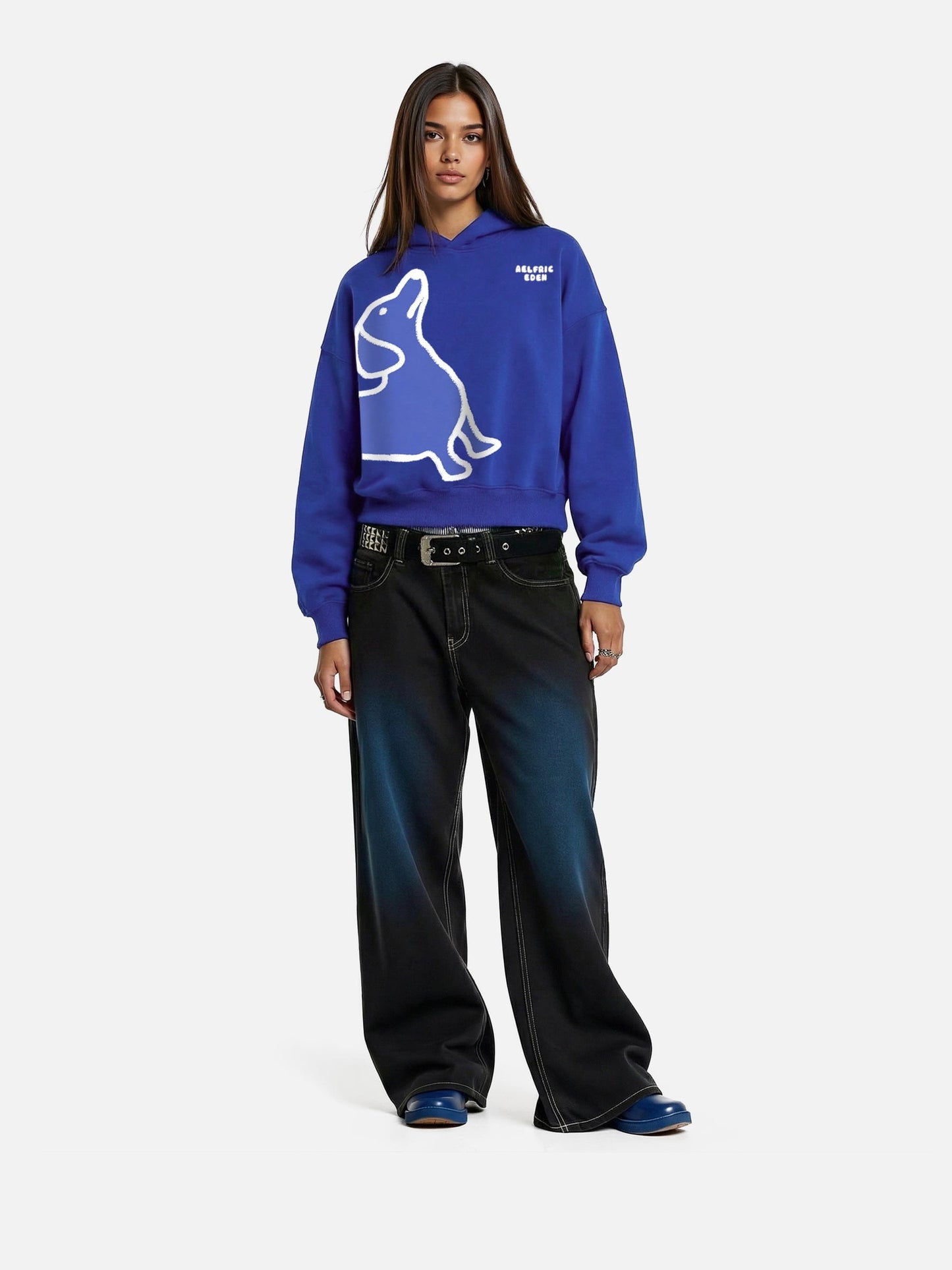 Aelfric Eden Boxy Dachshund Graphic Hoodie