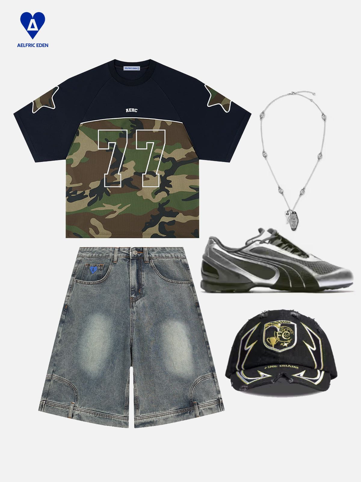 Aelfric Eden 77 Camouflage Football Jersey