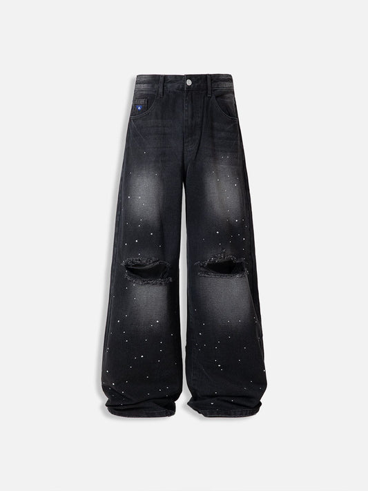 Aelfric Eden Rhinestone Baggy Jeans