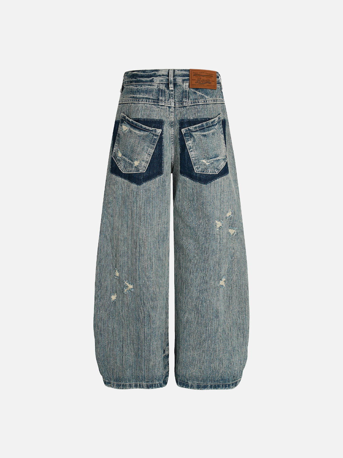 Aelfric Eden Trompe L'oeil Baggy Barrel Jeans
