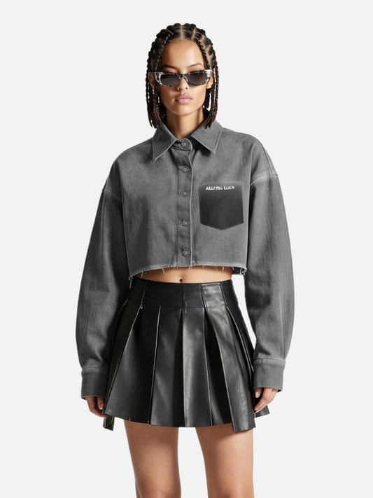 [Pre-Order] Aelfric Eden Cropped Washed Long Sleeve Shirt