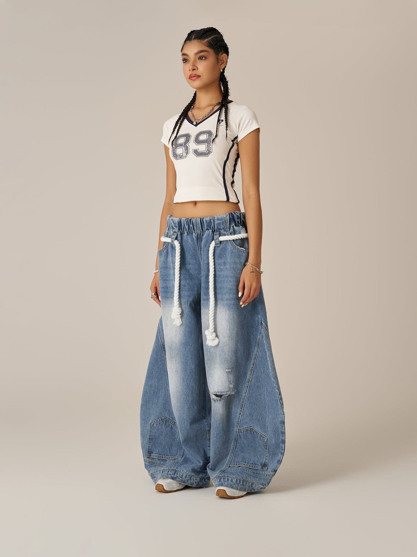 Aelfric Eden Reverse Super Baggy Barrel Jeans
