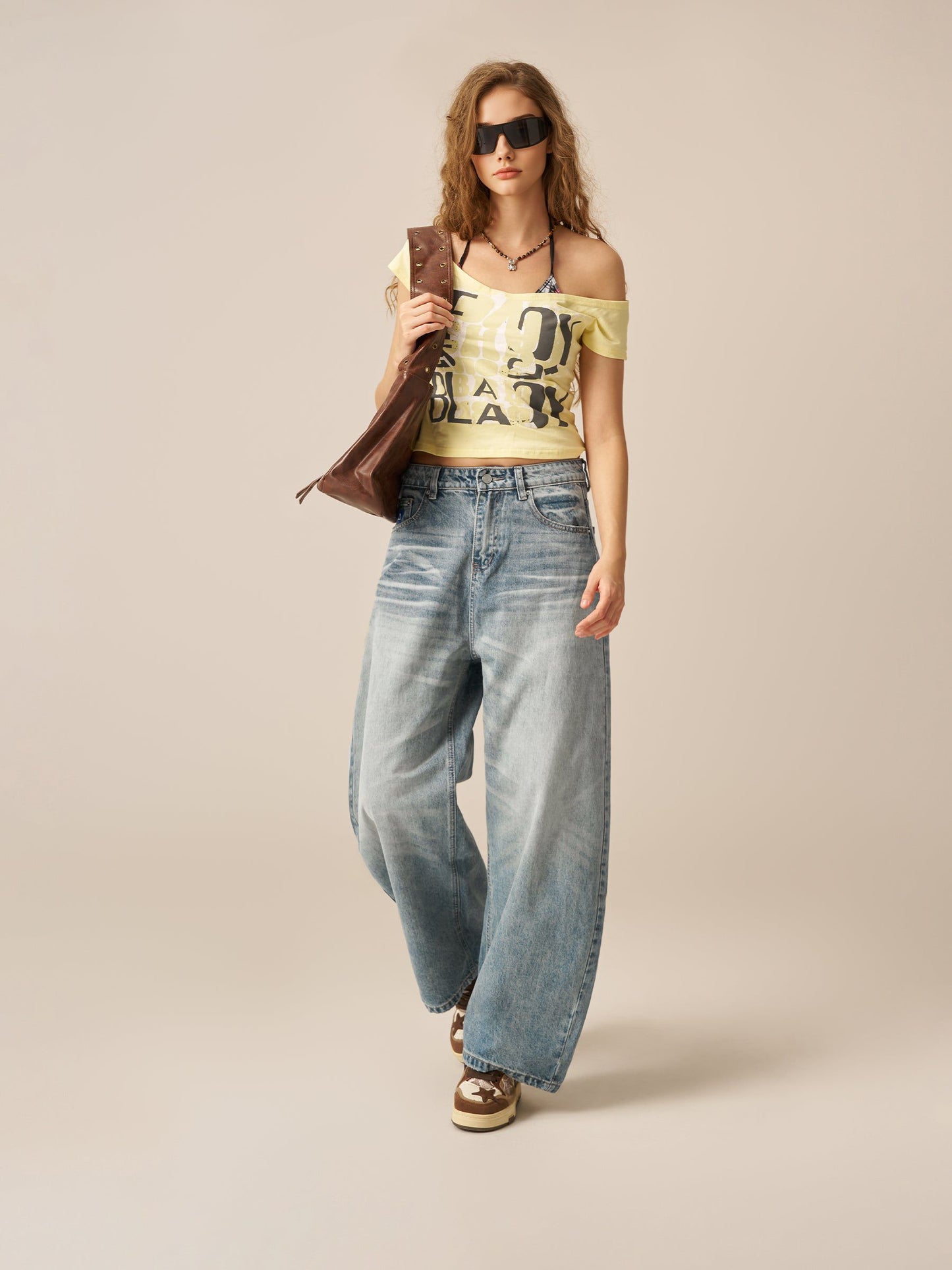 Aelfric Eden Baggy Barrel Washed Jeans