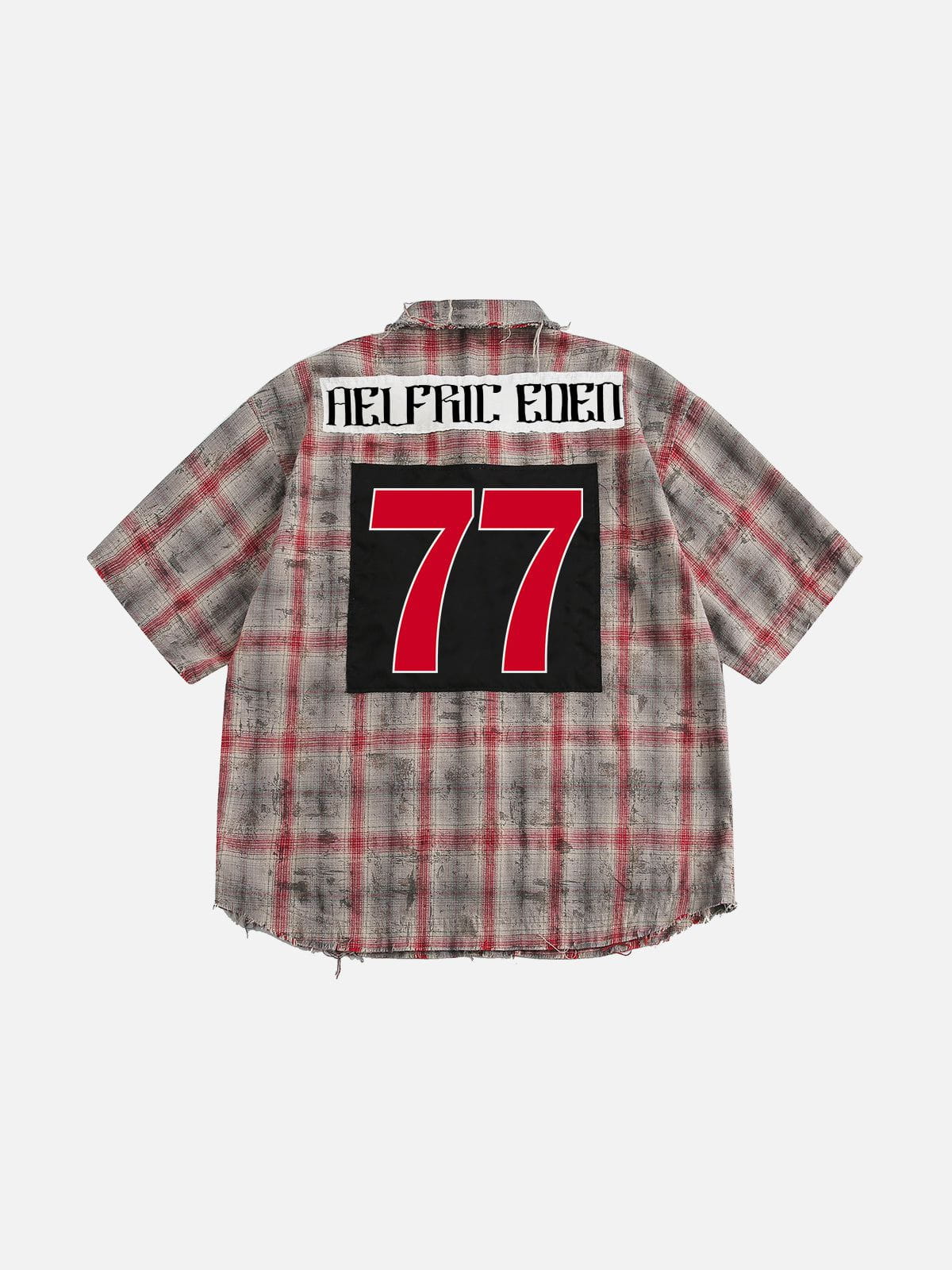 Aelfric Eden 77 Graphic Plaid Shirt
