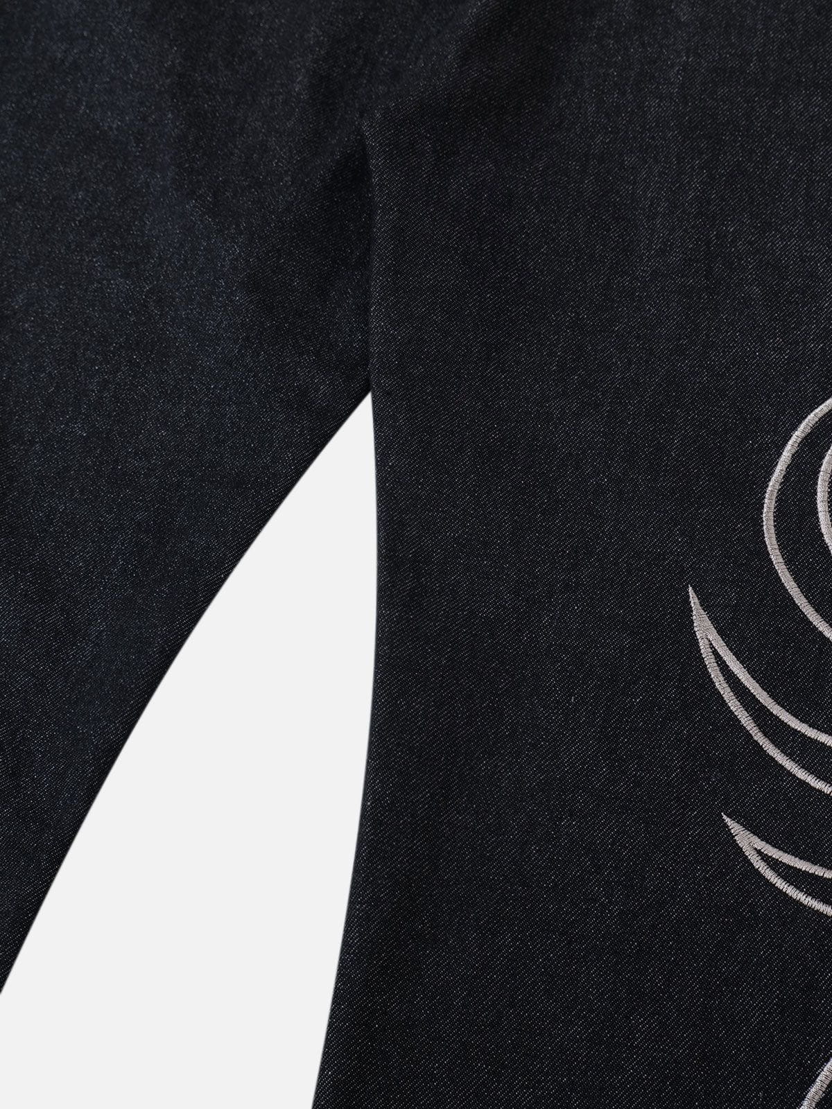 Aelfric Eden Baggy Barrel Embroidery Jeans