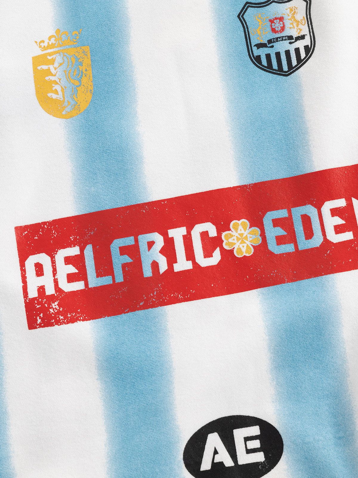 Aelfric Eden 77 Stripe Patchwork Print Sweatshirt