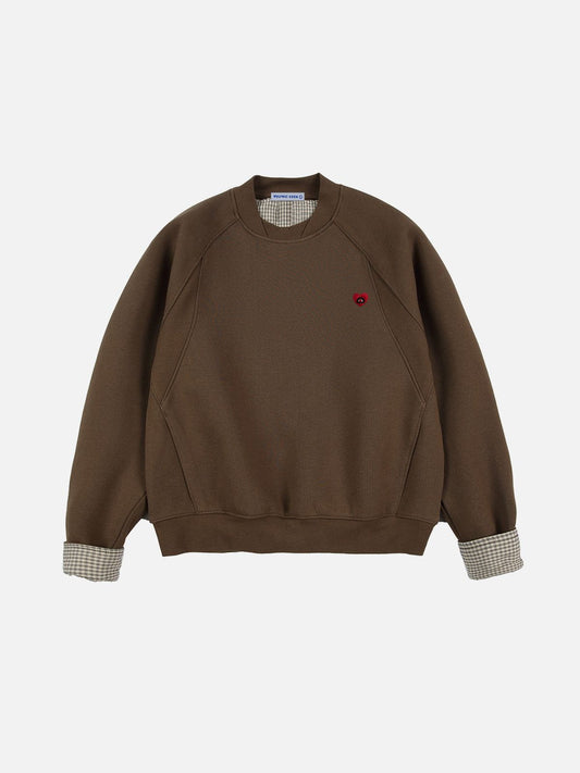 Aelfric Eden Plaid Patchwork Sweatshirt