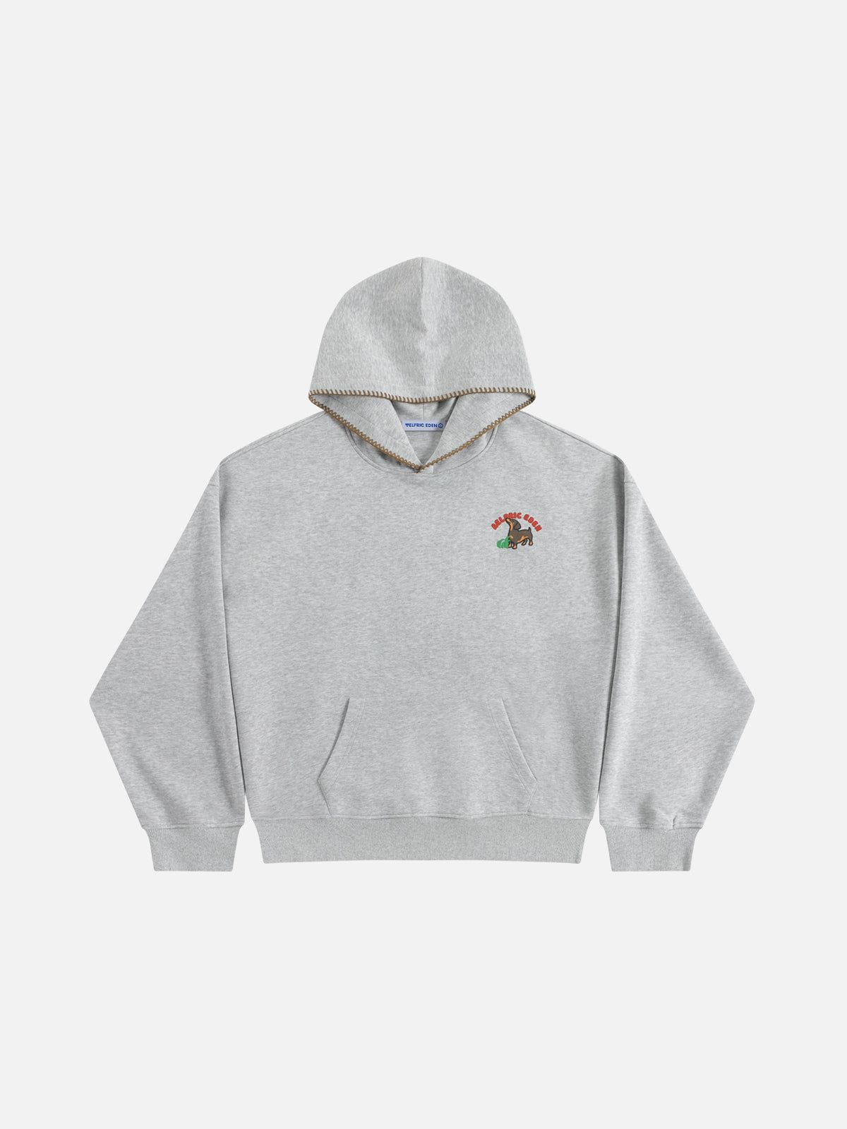 Aelfric Eden Towel Embroidery Dachshund Pullover Hoodie