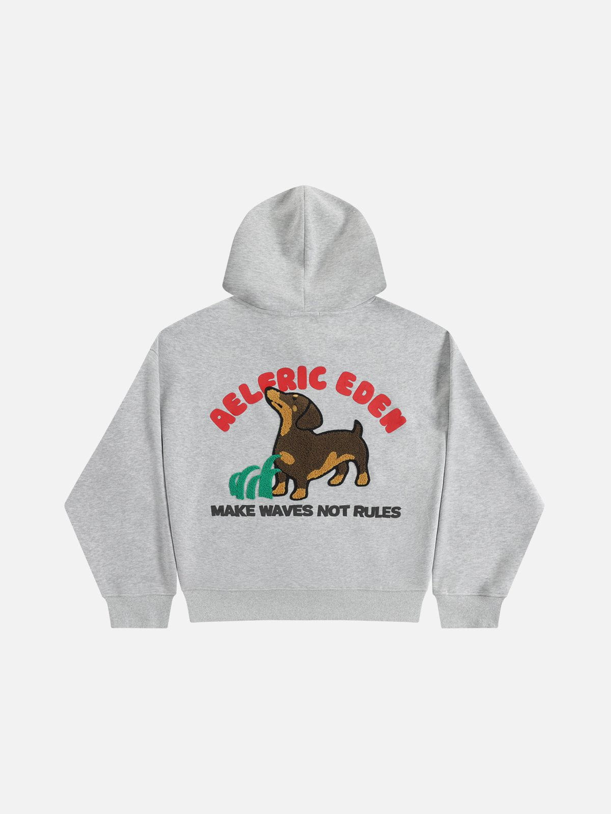 Aelfric Eden Towel Embroidery Dachshund Pullover Hoodie
