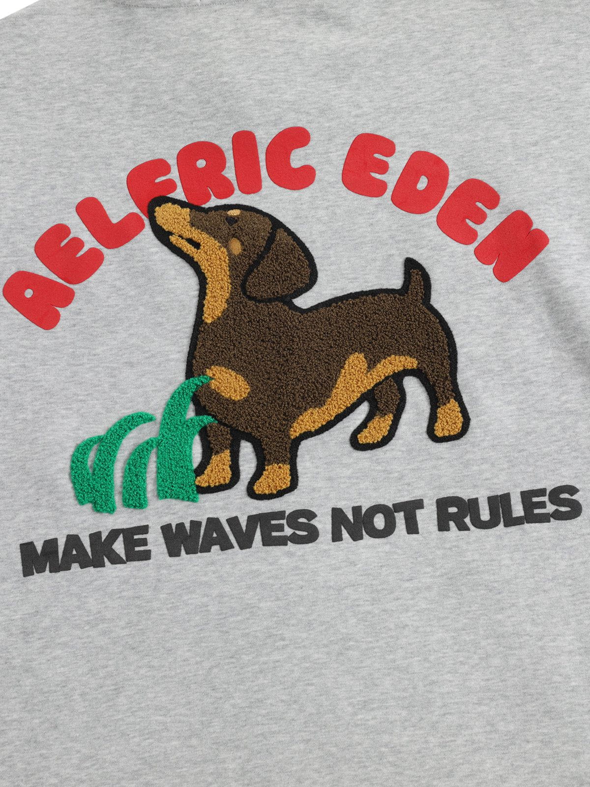 Aelfric Eden Towel Embroidery Dachshund Pullover Hoodie