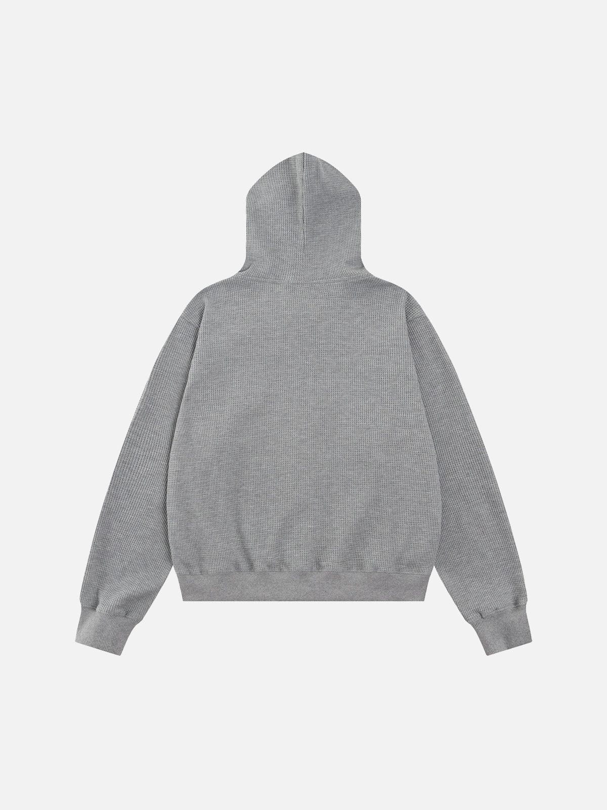 Aelfric Eden Towel Cat Waffle Zip Up Hoodie