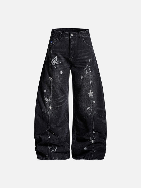 Aelfric Eden Baggy Barrel Star Jeans