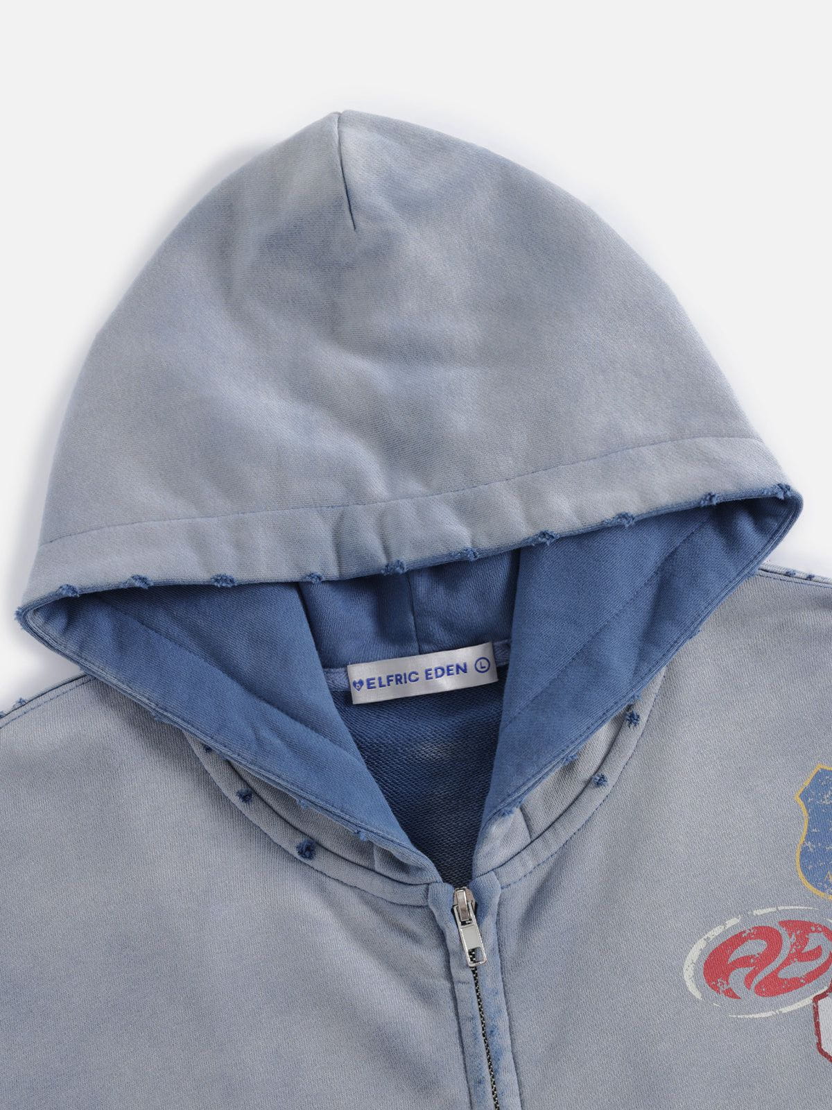 Aelfric Eden Badge Boxy Zip Up Hoodie