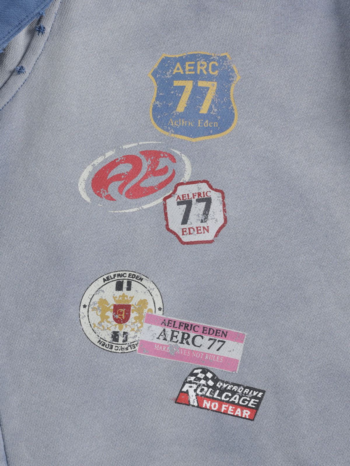 Aelfric Eden Badge Boxy Zip Up Hoodie