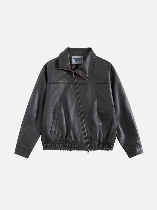 Aelfric Eden Asymmetric Faux Leather Jacket