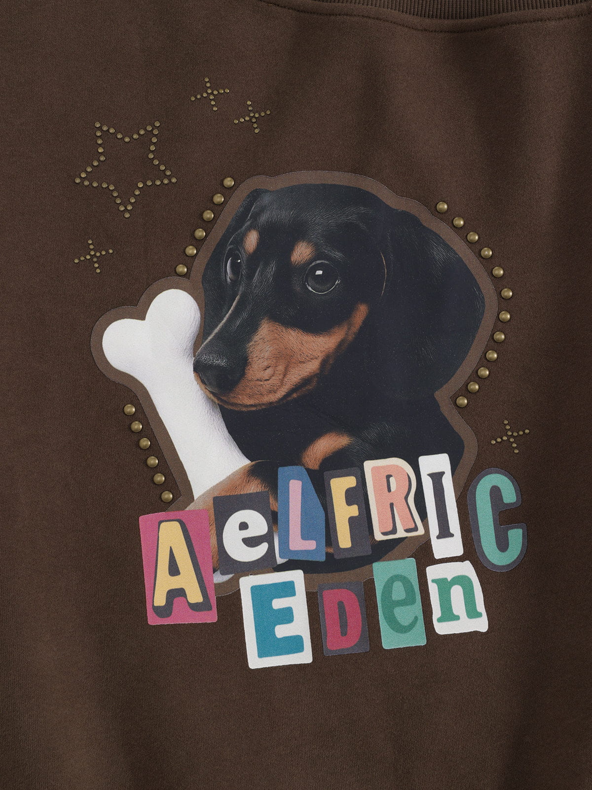 [Pre-Order] Aelfric Eden Dachshund Off-The-Shoulder Sweatshirt