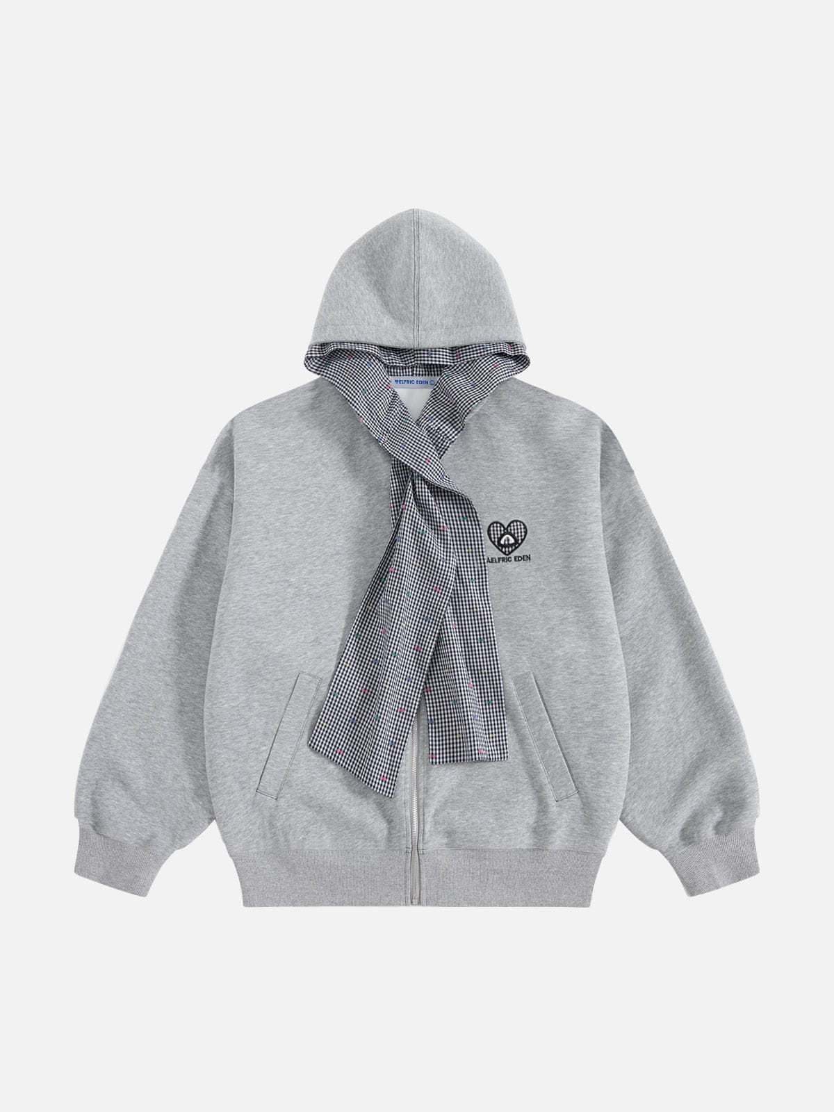 [Pre-Order] Aelfric Eden Oversized Scarf-Tie Zip Up Hoodie
