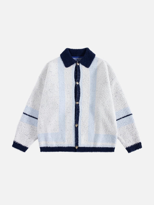 Aelfric Eden Textured Stripe Knit Cardigan