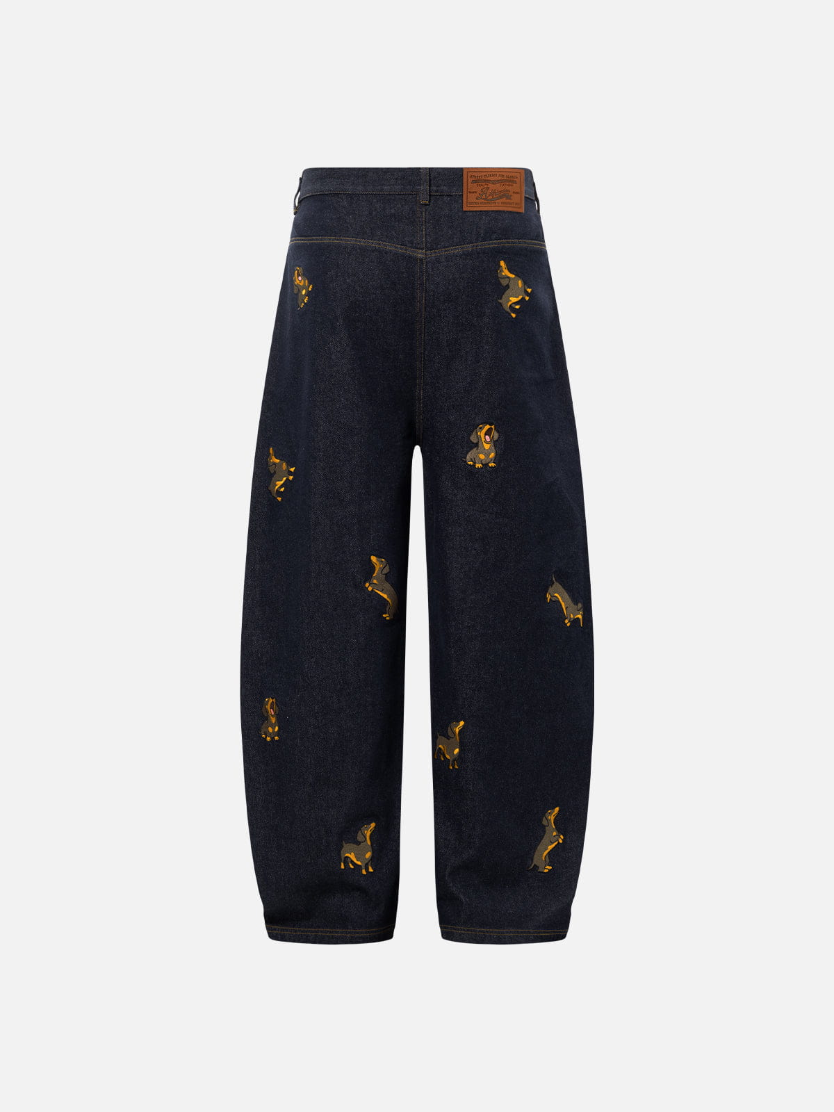 [Pre-Order] Aelfric Eden Dachshund Embroidered Baggy Jeans