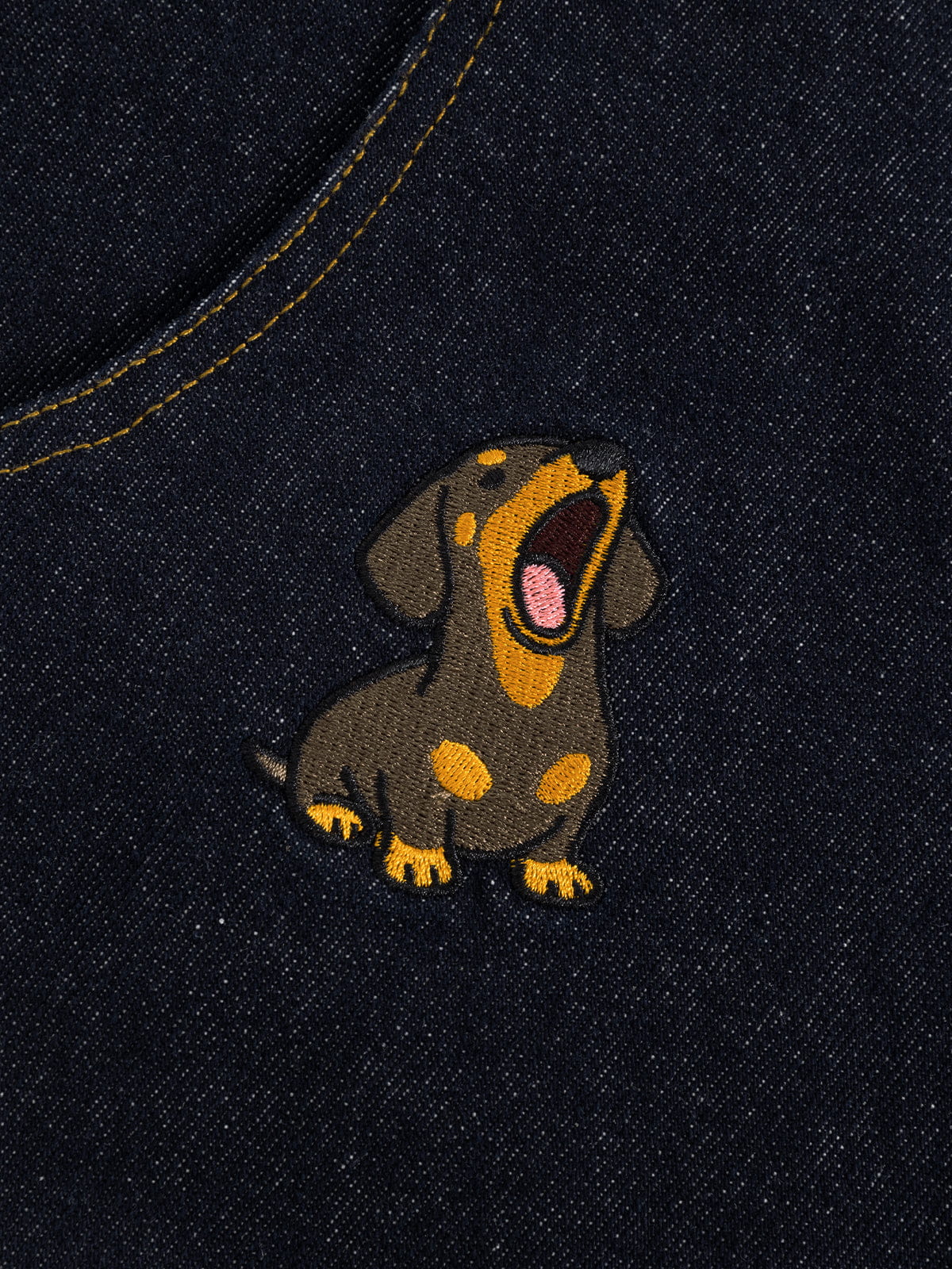 [Pre-Order] Aelfric Eden Dachshund Embroidered Baggy Jeans