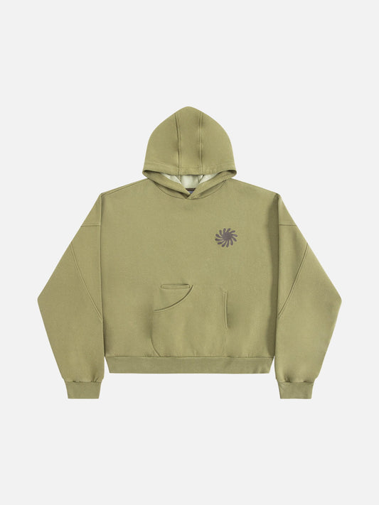 Aelfric Eden Boxy Embroidered Floral Pullover Hoodie