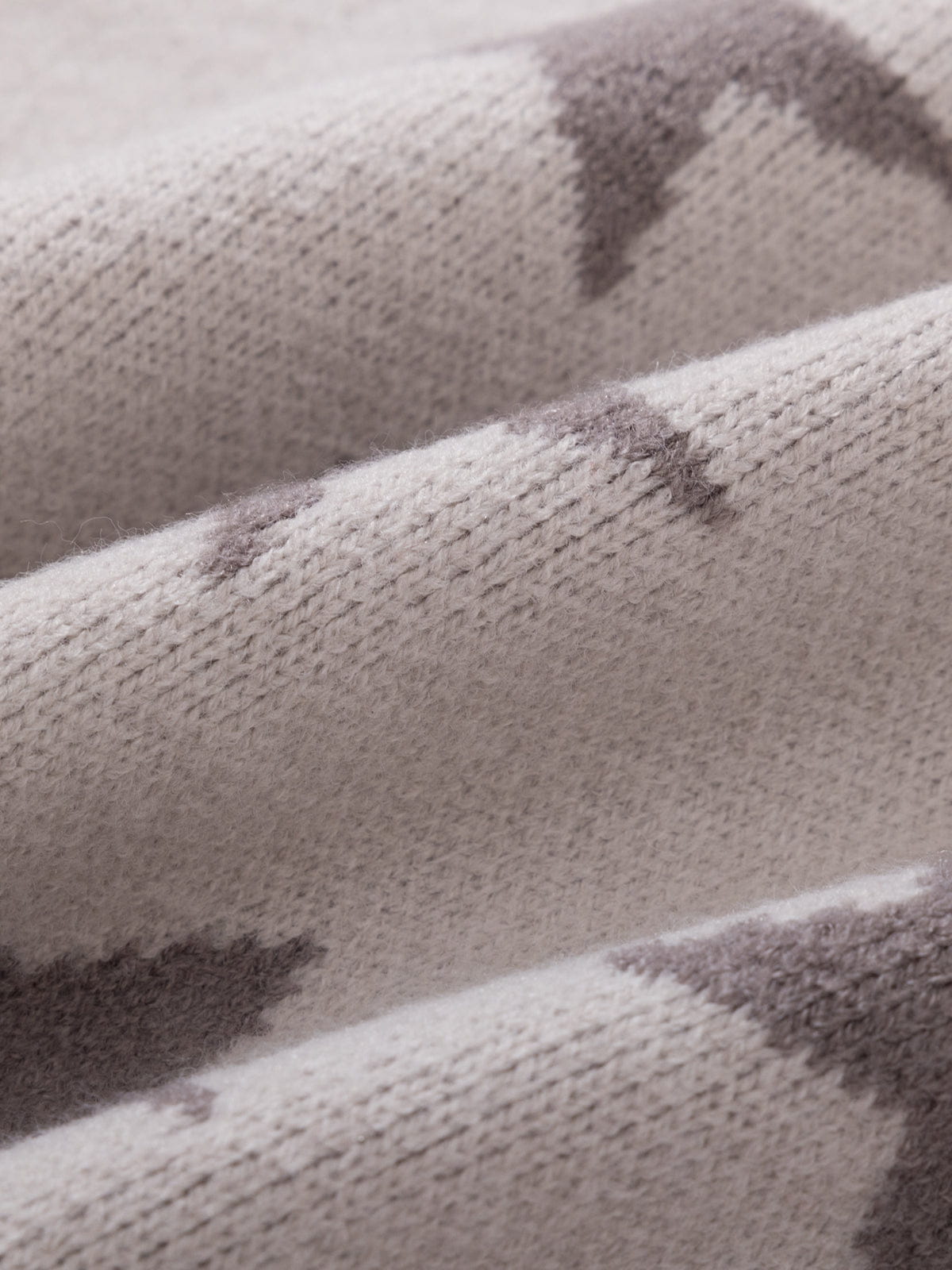 Aelfric Eden Boxy Star Pattern Knit Zip Up Hoodie