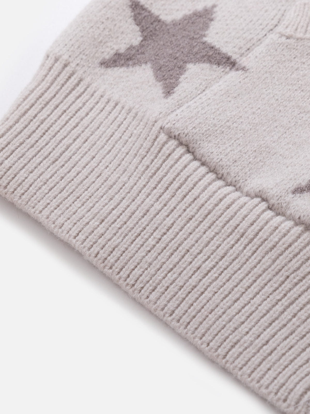 Aelfric Eden Boxy Star Pattern Knit Zip Up Hoodie