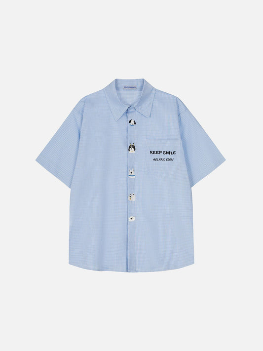 Aelfric Eden Pubby Embroidery Plaid Shirt